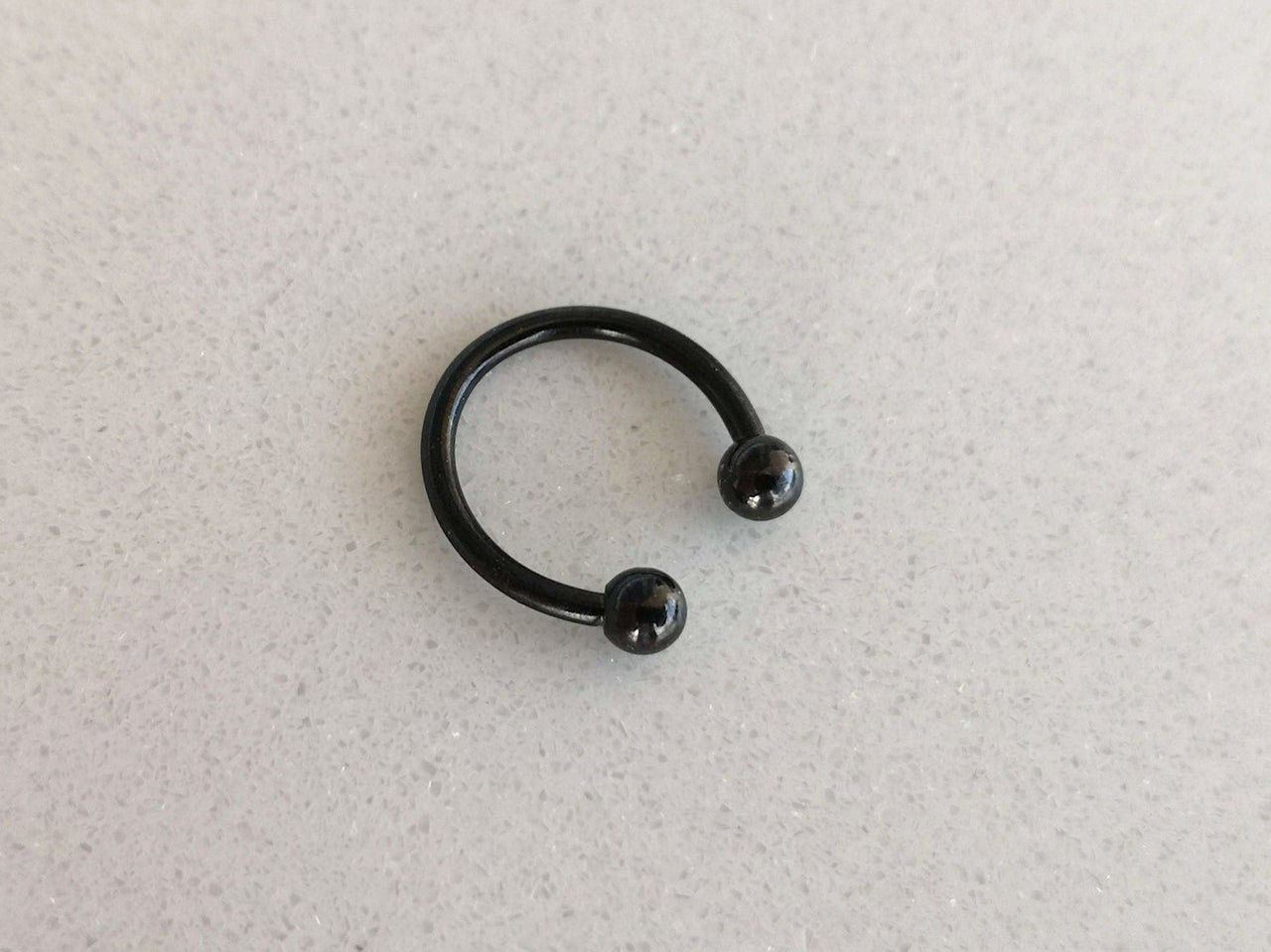 Black Externally Threaded Horseshoe