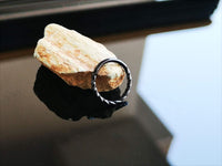 Thumbnail for Black Twisted Titanium Hinged Hoop Ring