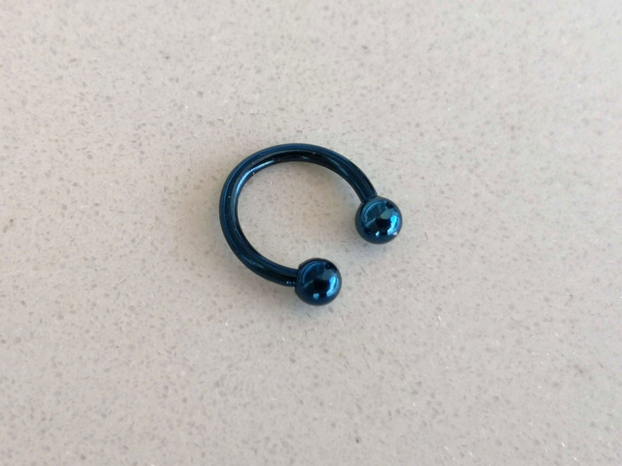 Blue Externally Threaded Horseshoe