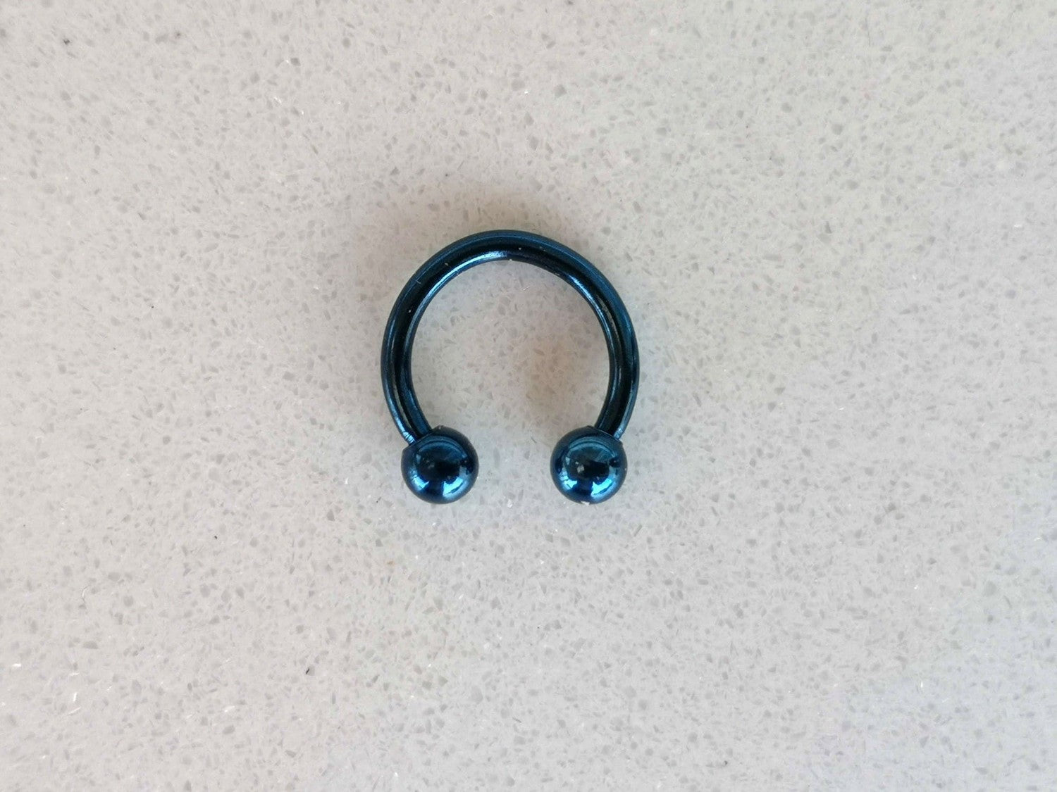 Blue Externally Threaded Horseshoe