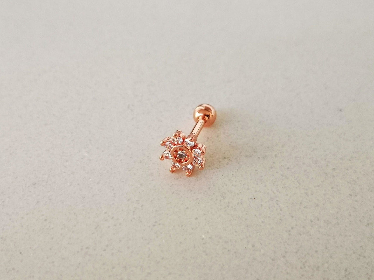 Crystal Flower Stud Earring