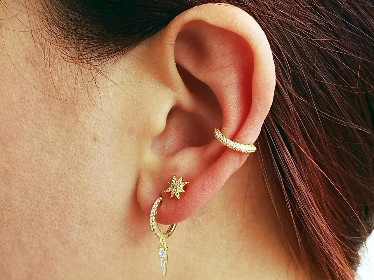 Crystal Star Stud Earrings