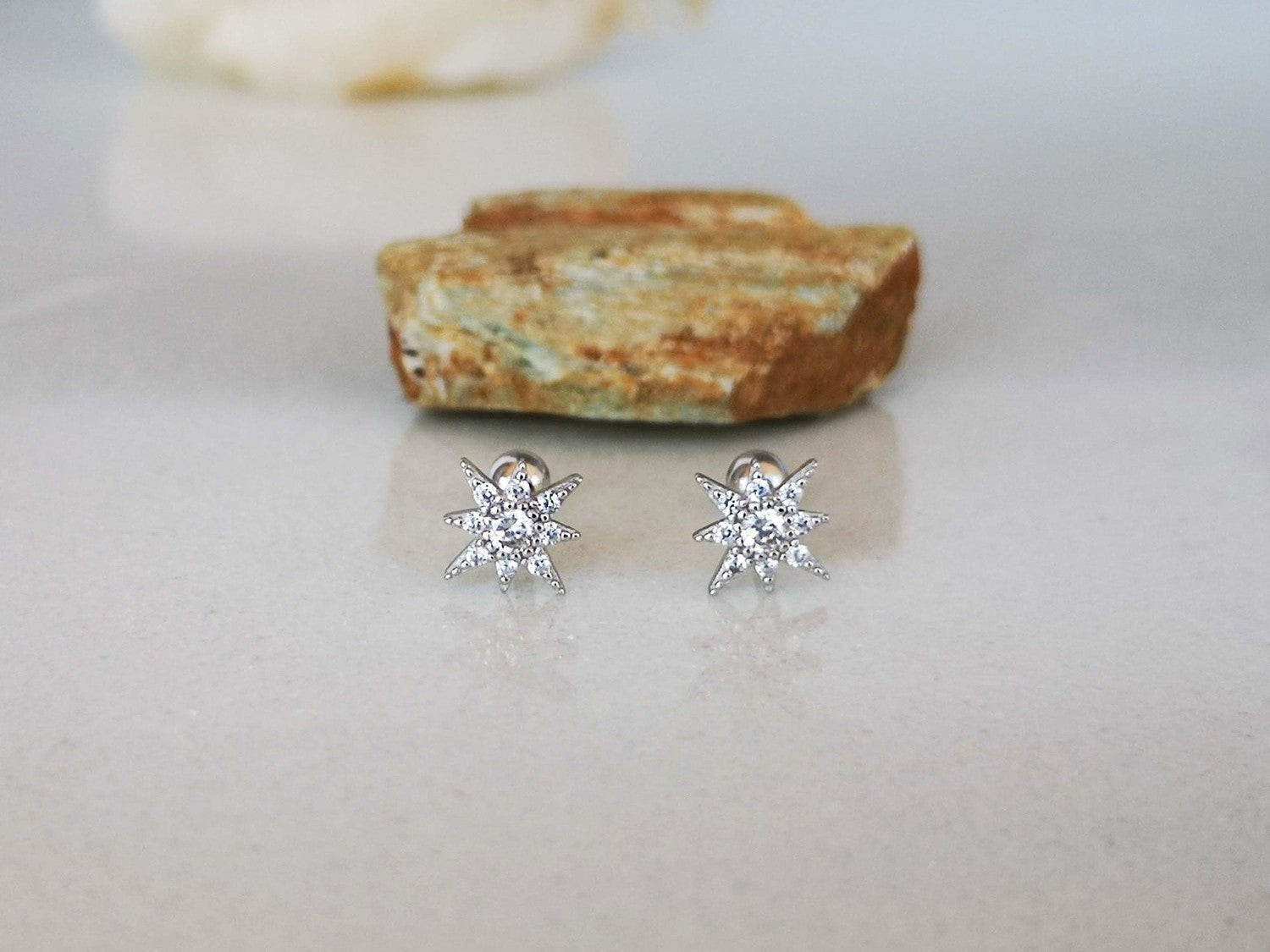 Crystal Star Stud Earrings