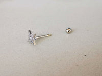 Thumbnail for Crystal Star Stud Earrings