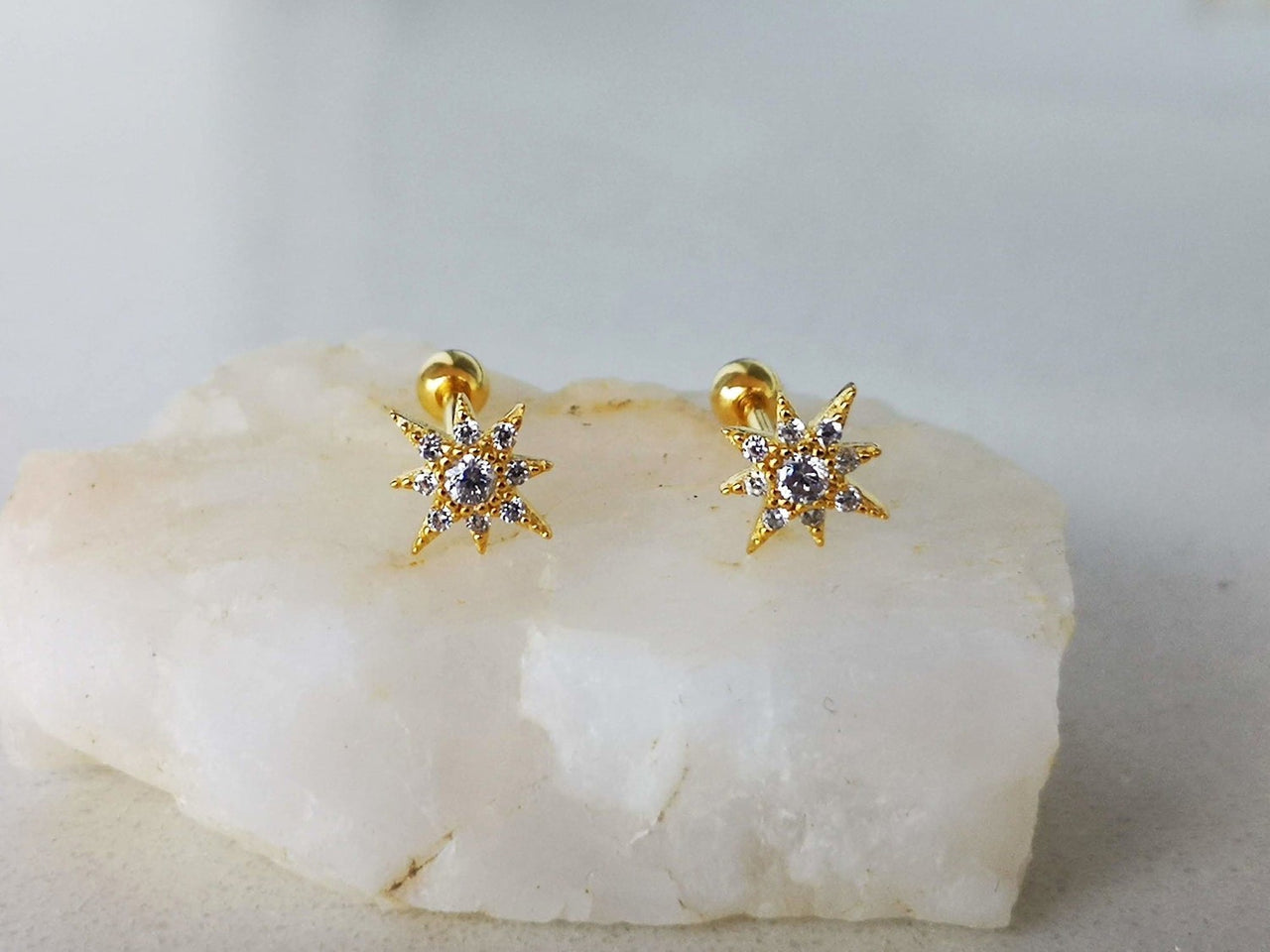 Crystal Star Stud Earrings