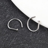 Thumbnail for D Shape Hoop Nose Ring