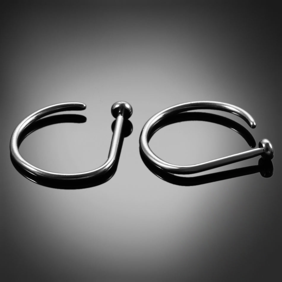 D Shape Hoop Nose Ring