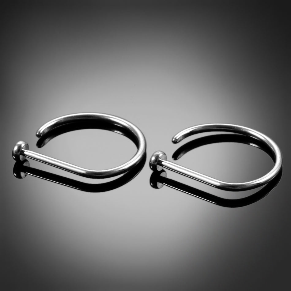 D Shape Hoop Nose Ring