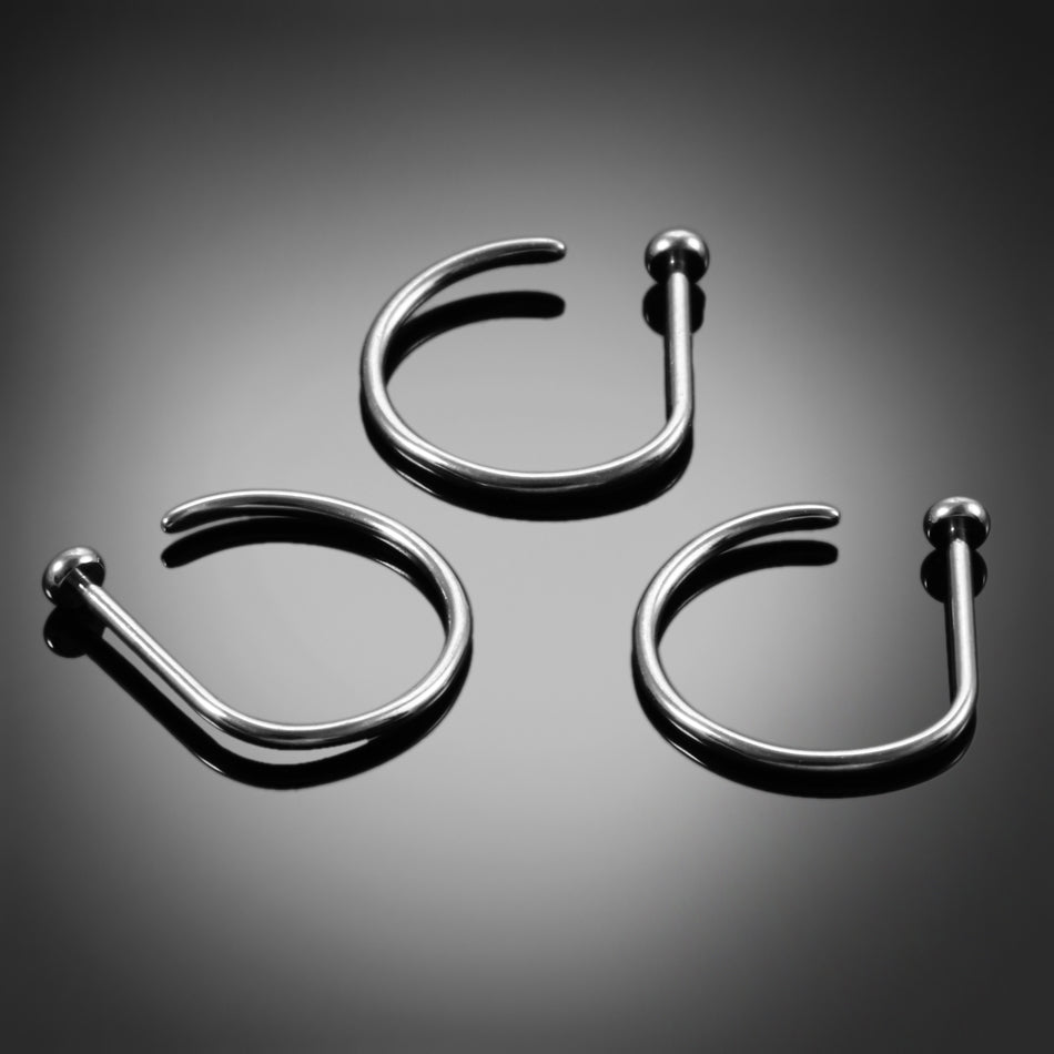 D Shape Hoop Nose Ring