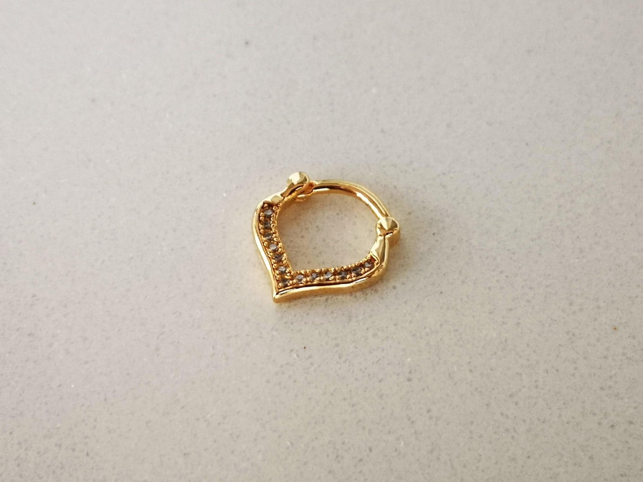 Egyptian Design Gold Plated Septum Ring