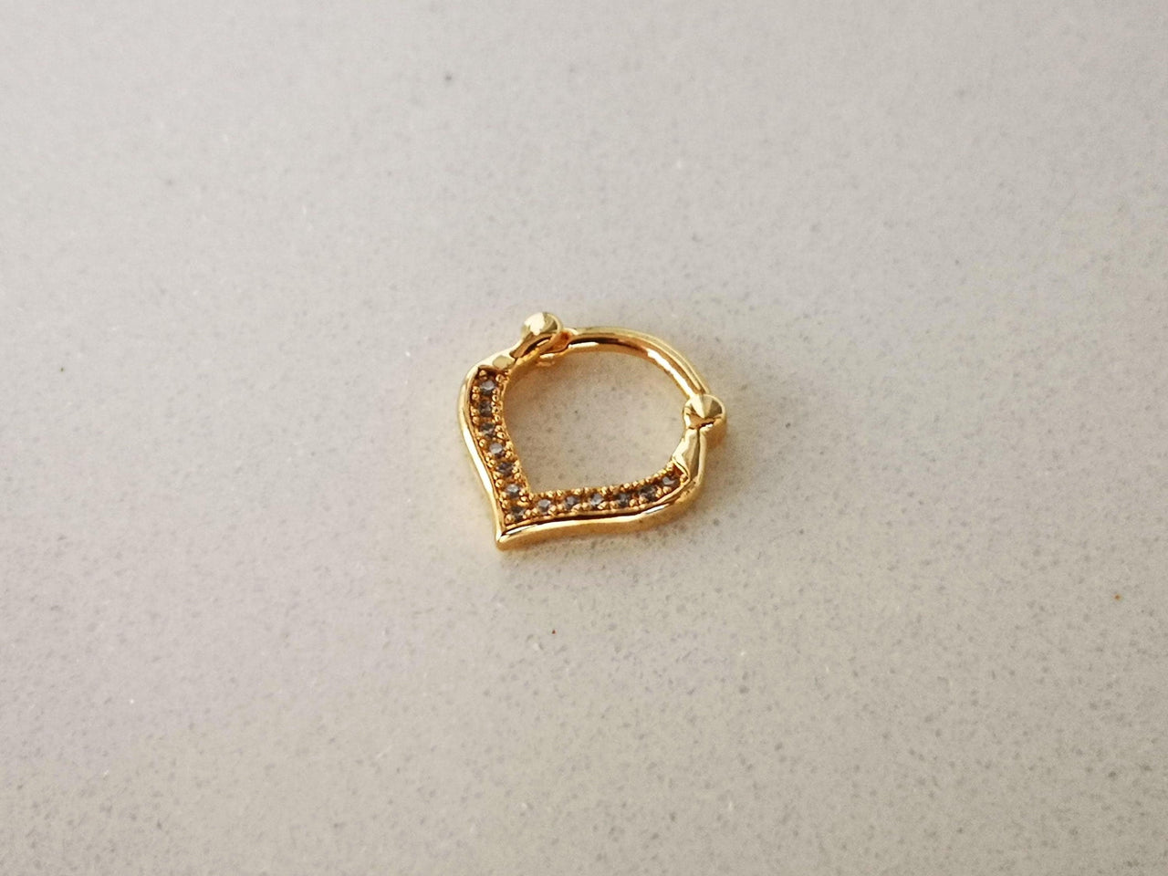 Egyptian Design Gold Plated Septum Ring - 15% OFF