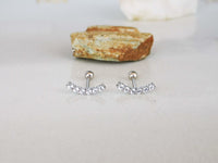 Thumbnail for Glam Curved Crystal Cartilage Earrings