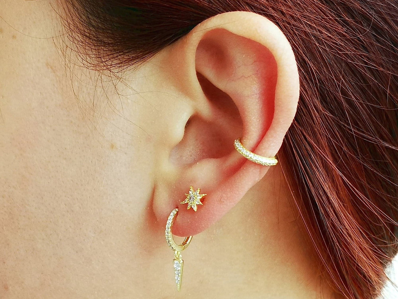 Gold Delicate Dangle Earrings