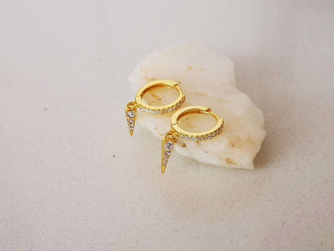 Gold Delicate Dangle Earrings