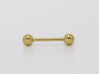 Thumbnail for Gold Externally Threaded Straight Barbell