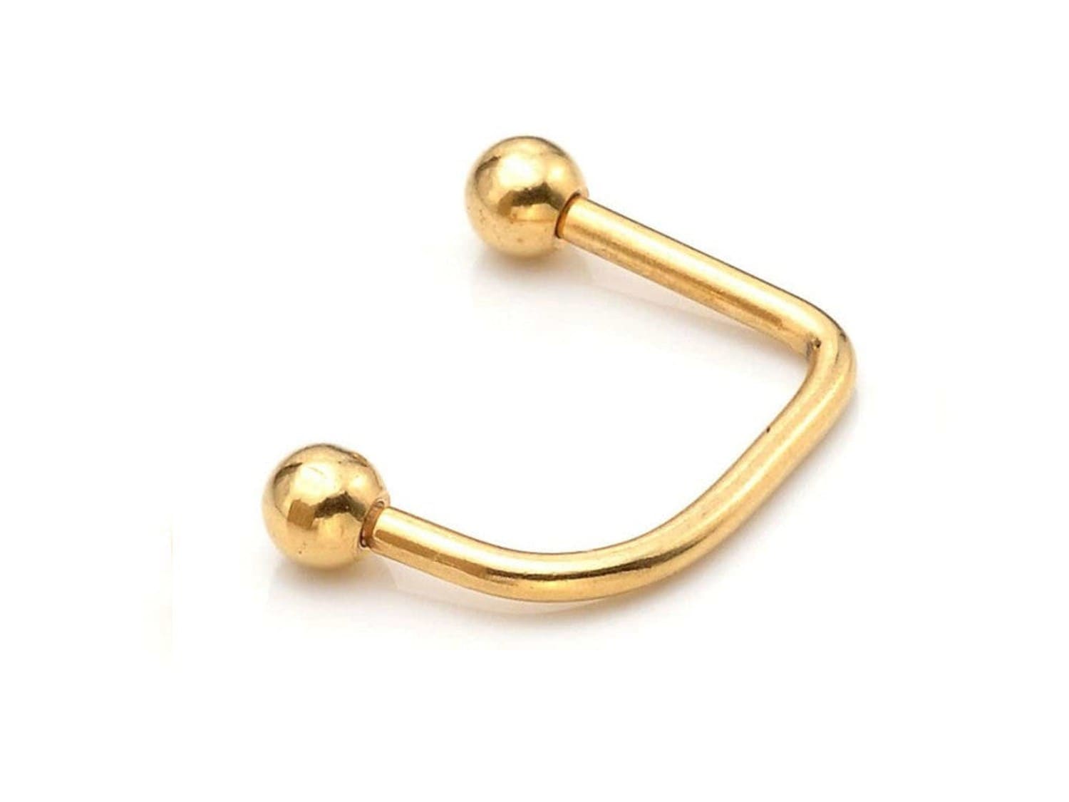 Gold Lippy Loop Labret Ring