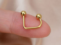 Thumbnail for Gold Lippy Loop Labret Ring