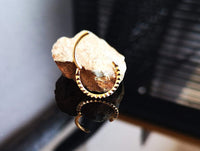 Thumbnail for Gold Pyramid Studded Hinged Septum Ring