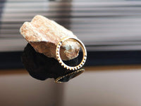 Thumbnail for Gold Pyramid Studded Hinged Septum Ring