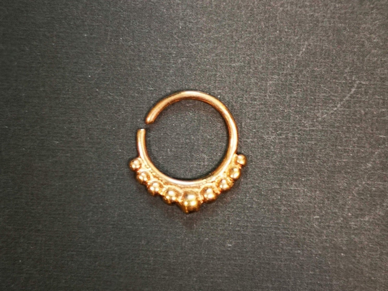 Rose Gold Boho Tribal Septum Ring