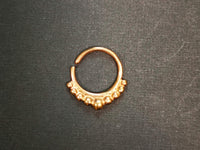 Thumbnail for Rose Gold Boho Tribal Septum Ring