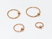 Thumbnail for Rose Gold Classic Captive Bead Ring