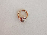 Thumbnail for Rose Gold Crystal Flower Septum Ring