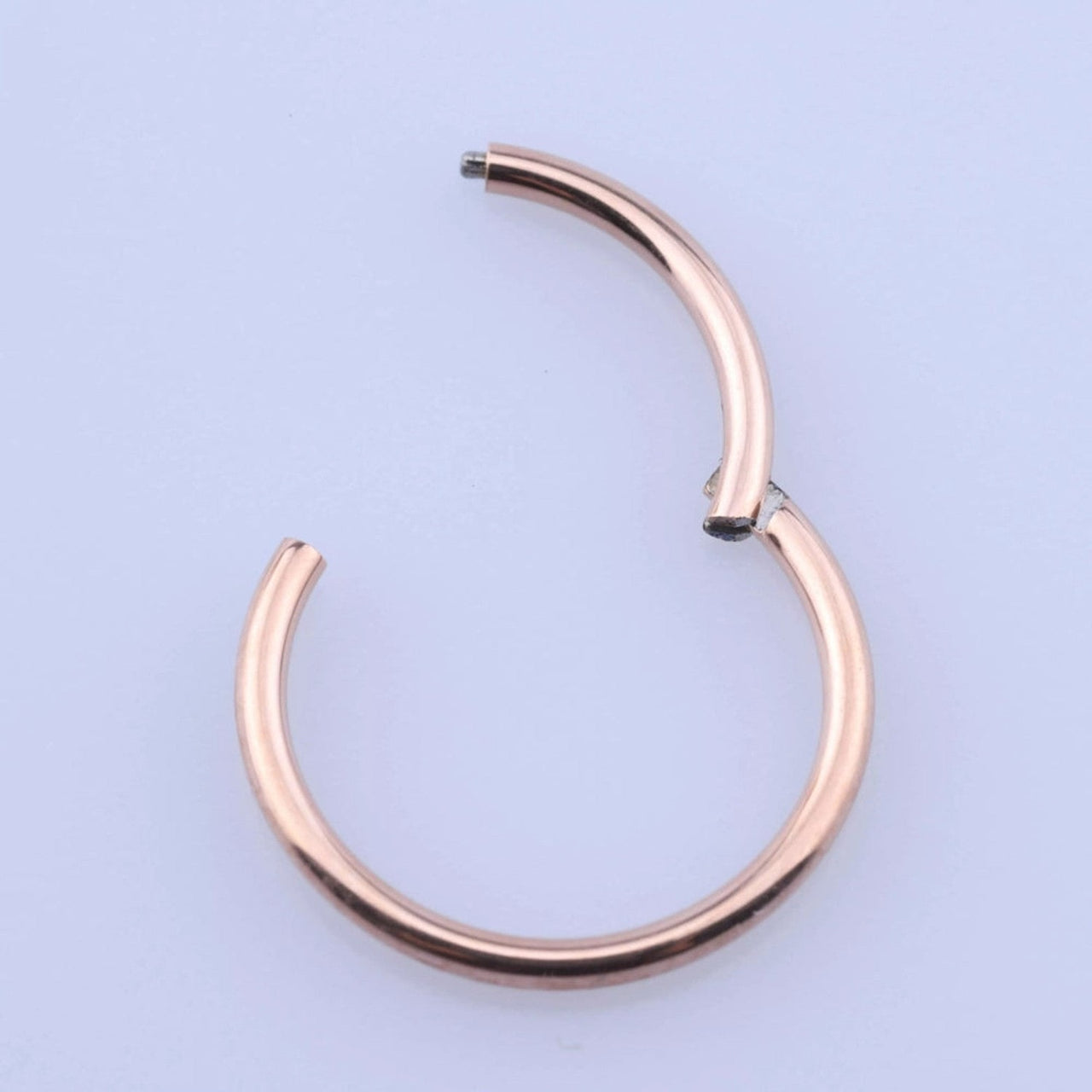 20G 18G 16G 14G Gold Color Plated on Surgical Steel HINGED Segment Nose  Ring Septum Clicker Ring Daith Hoop - Etsy