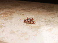 Thumbnail for Rose Gold Indian Cartilage Stud Earring with 3 CZ Crystals