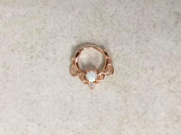 Thumbnail for Rose Gold Lace Septum Clicker Ring with White Opal