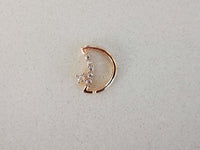 Thumbnail for Rose Gold Moon Shaped Daith Earring