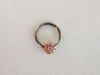 Thumbnail for Rose Gold Seven Petal Crystal Flower Ring