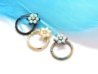 Thumbnail for Set of 3 Opal Flower Septum Rings