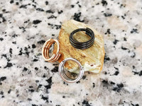 Thumbnail for Set of 3 Triple Hoop Clicker Rings