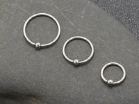 Thumbnail for Silver Classic Captive Bead Ring