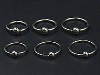 Thumbnail for Silver Classic Captive Bead Ring