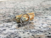 Thumbnail for Silver Double Hoop Septum Clicker Ring