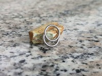 Thumbnail for Silver Double Hoop Septum Clicker Ring