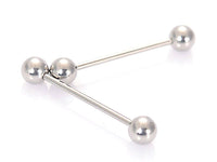 Thumbnail for Silver Externally Threaded Straight Barbell