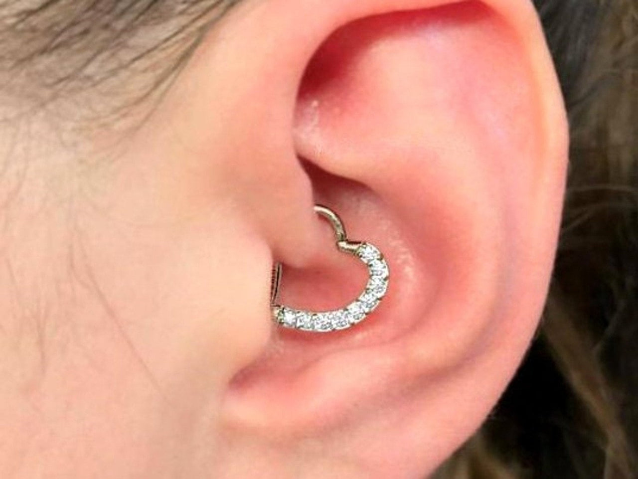 Daith hot sale piercing silver