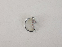 Thumbnail for Silver Moon Shaped Daith Earring