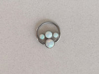 Thumbnail for Statement Daith Earring with 4 White Opal Stones