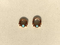 Thumbnail for 2 in 1 Rose Gold Captive Bead Ring with White Opal